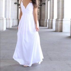 White long dress